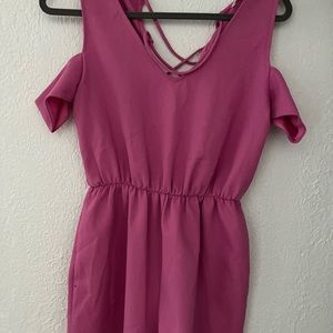 Pink casual romper